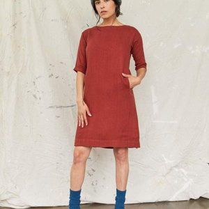 Sugar Candy Mountain Nico Dress XS Burgundy Brick